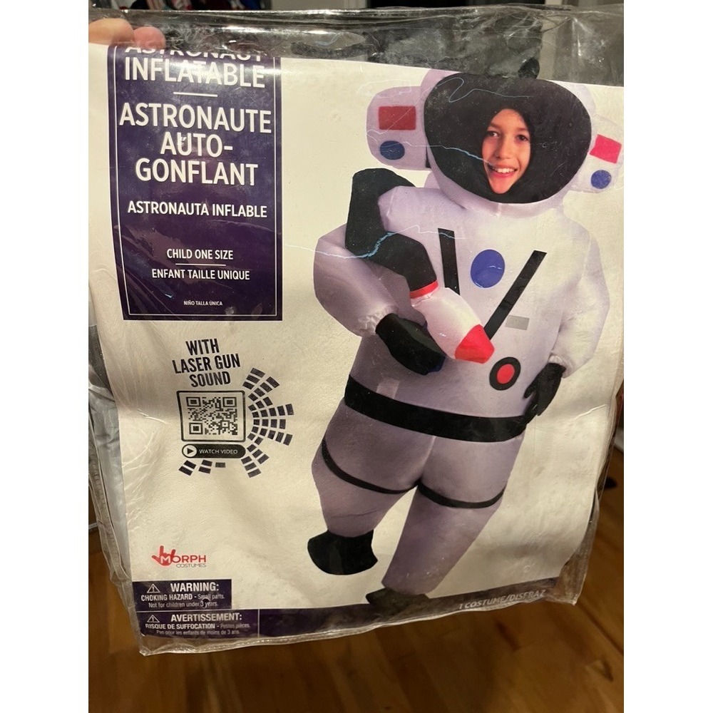 Inflatable Astronaut Costume Child OS Halloween Book Parade School Theater